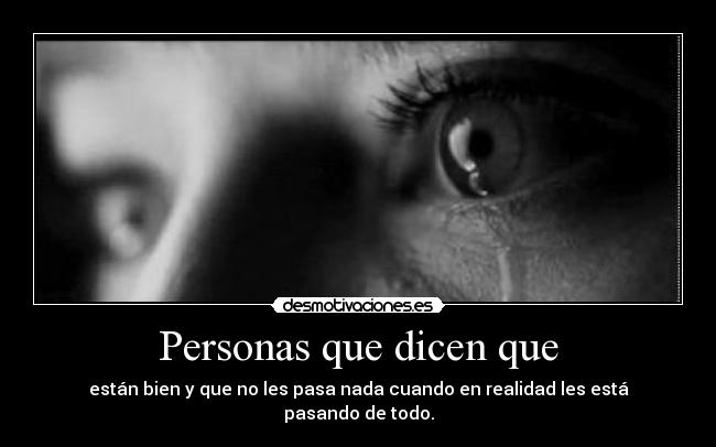Personas que dicen que - 