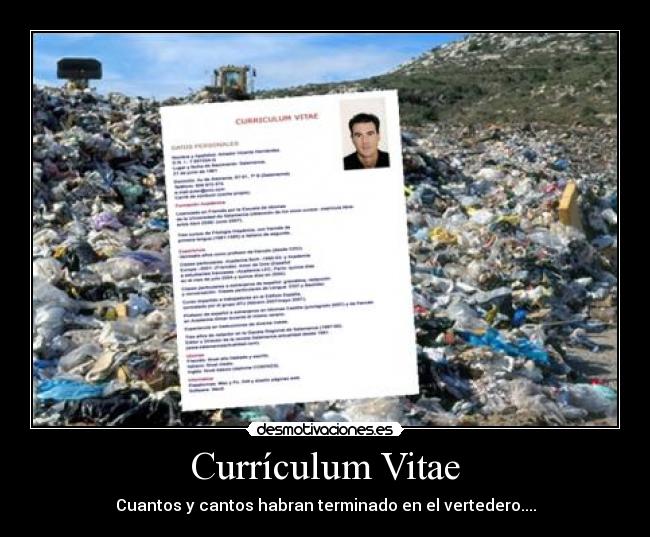 carteles curriculum desmotivaciones