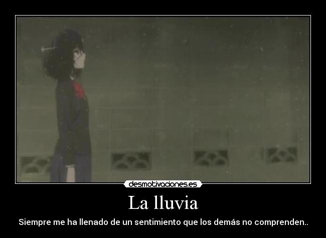 carteles anime manga another misaki lluvia llover calma sentimiento tambien sabes verdad desmotivaciones