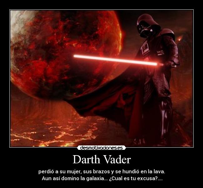 carteles darth vader star wars galaxia desmotivaciones