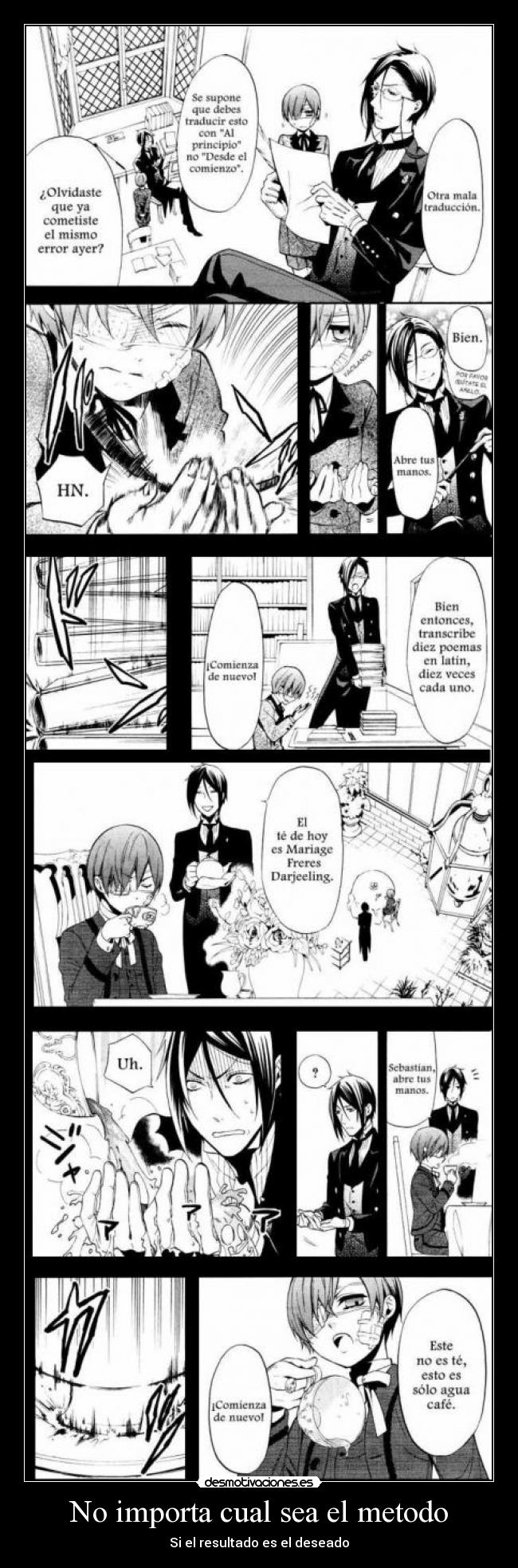 carteles kuroshitsuji ciel phantomhive anime sebastian manga metodos yaoi demonio shinigami grell alois amor desmotivaciones