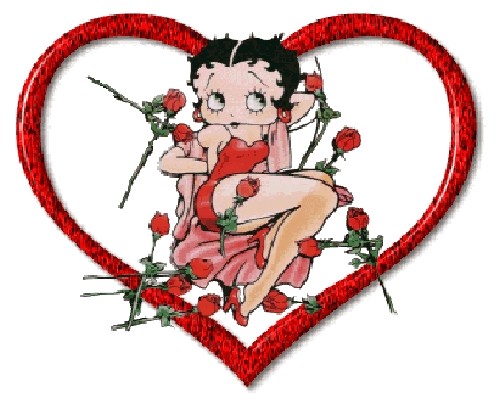 Betty Boop Bataille de fleurs