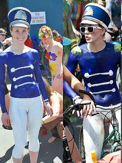 Bikes, Bodypaint and Public Nudity