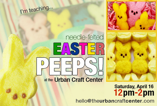 Peep this: I’m Teaching a Needle Felting Class