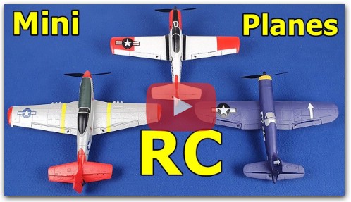 Eachine Mini Planes RC Trojan T-28 Mustang P-51 Corsair F4U 6-Axis Stabilized Aerobatic Trainer RTF