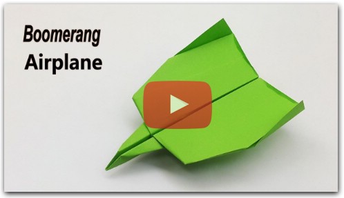 How To Make a Paper Boomerang Airplane