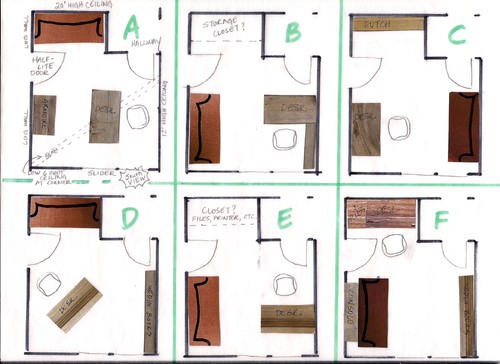 Efficient Small Home Office Layout : Weigh the pros and cons of any