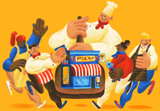 Illustrations for Mother Jones