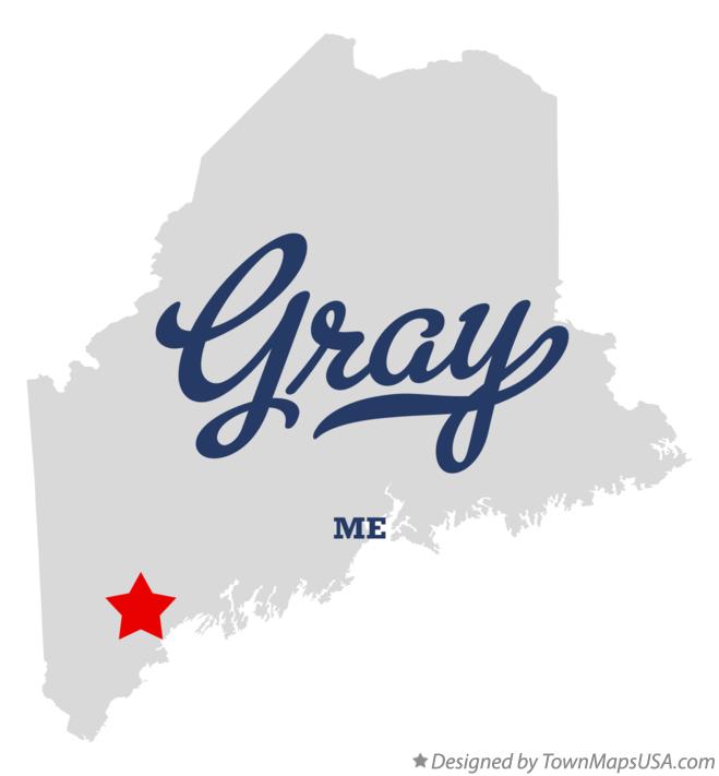 Map of Gray Maine ME