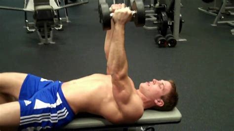 How To: Dumbbell Flys On A Flat Bench - YouTube