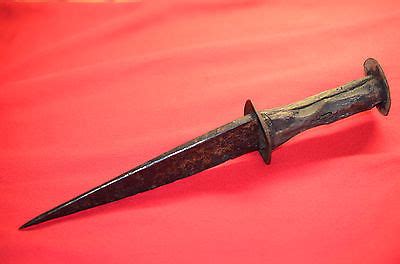 ANTIQUE Gothic Medieval rondel dagger / bullog dagger - sword 14 ...