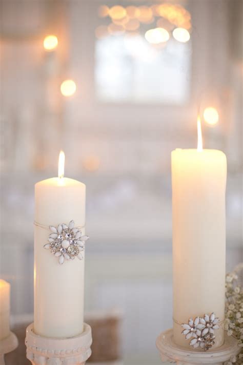 white-pillar-candle-centerpieces - Elizabeth Anne Designs: The Wedding Blog