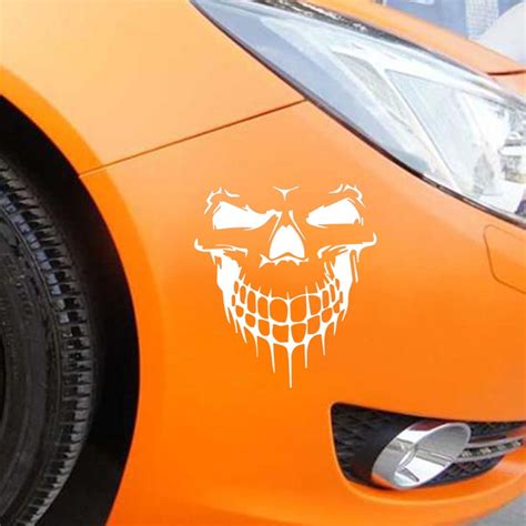 STEADY Reflective Skull Car Stickers Styling Removable Waterproof Sticker Decoration - Walmart.com