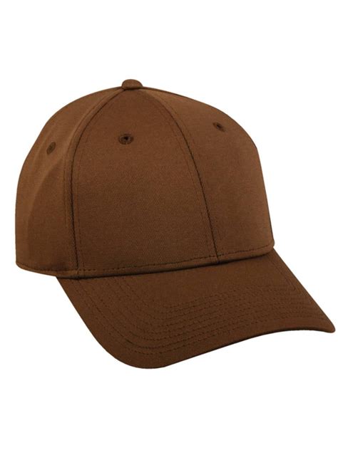 Flex Fitted Baseball Cap Hat - Brown, Small-Medium | Walmart Canada