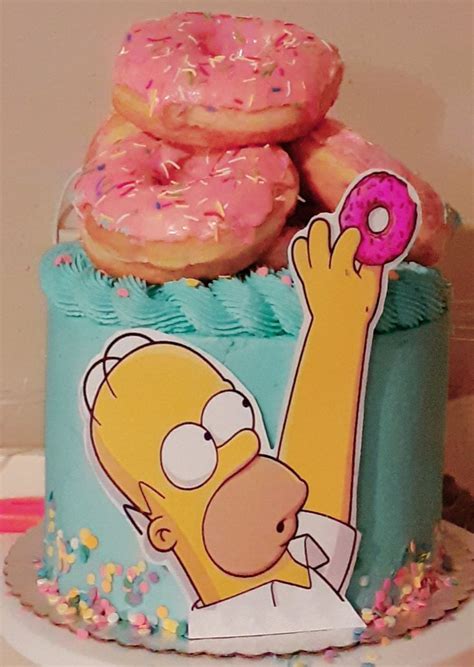 Homer Simpson cake | Pastel para hombre adultos, Tortas bonitas, Tortas