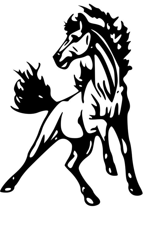 Horse Mustang Wall Decalhorse Sticker-large Decal 28 Inches - Etsy