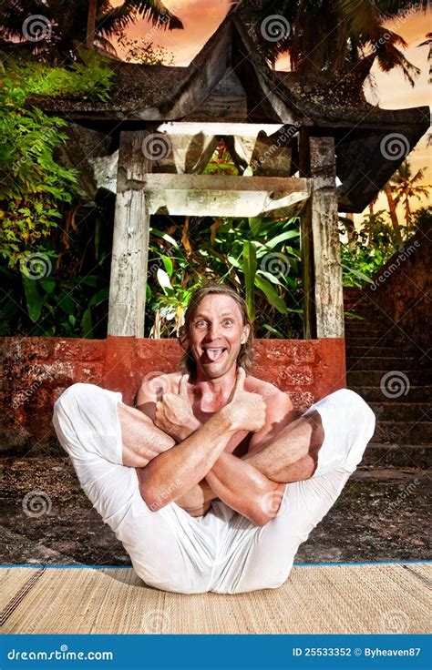 Funny Yoga Stock Photography - Image: 25533352