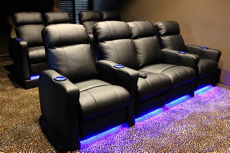 Home Theater Seating with Built-in Riser on Back Row - Traditional - Home Theater - Dallas - by ...