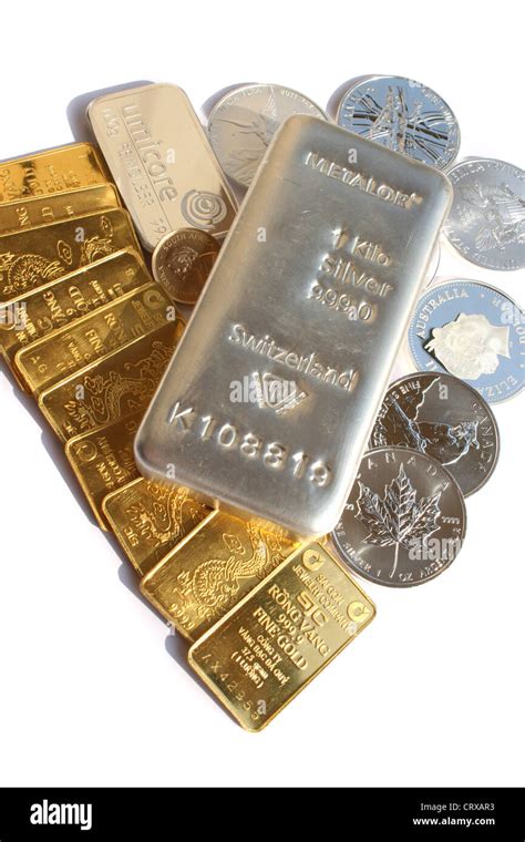 Gold Bars And Gold Coins High Resolution Stock Photography and Images - Alamy