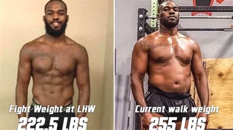 UFC star Jon Jones shows off incredible body transformation as he packs on extra 30lbs for ...