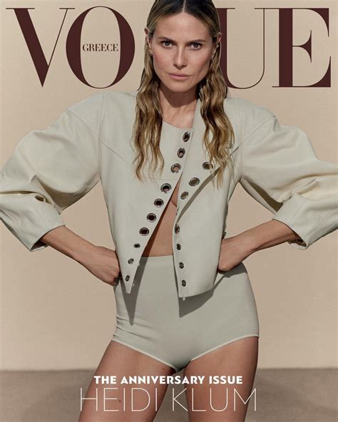 Heidi Klum in Vogue Greece April 2023 Cover Photos