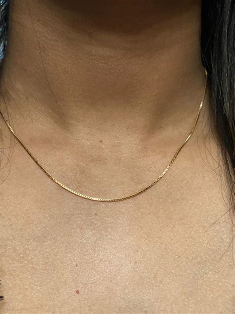 Gold Filled Box Chain Necklace-gold Filled Jewelry-everyday - Etsy