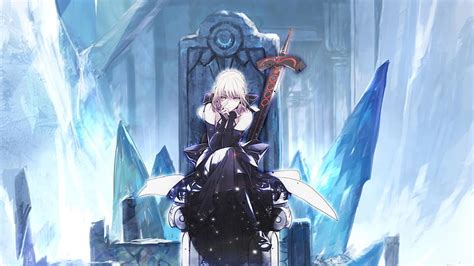 HD wallpaper: Saber Alter wallpaper, anime, anime girls, Fate/Stay Night, throne | Wallpaper Flare