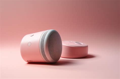 Premium Photo | A pink speaker with a white speaker that says'pink'on it