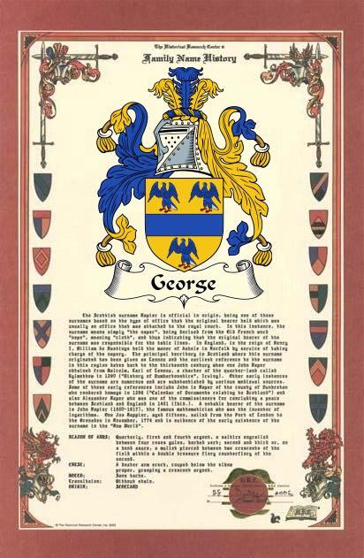 George Surname History & Family Crest