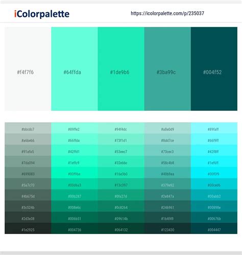 30 Turquoise Color Palettes – iColorpalette Blog