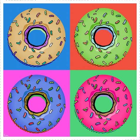 pop art donuts Pop Art Food, Pop Art For Kids, Donut Art, Andy Warhol Pop Art, Pop Art Images ...