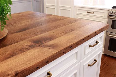 Reclaimed Wood Countertops - House Reconstruction