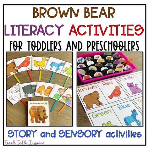 Brown Bear Brown Bear Activities for Toddlers and Preschoolers - Teach Talk Inspire