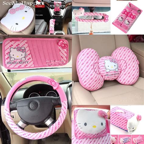 Aliexpress.com : Buy Pink Hello Kitty Car Styling Car Seat Interior ...