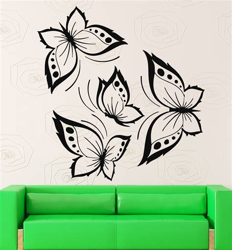 Vinyl Decal Butterflies Wall Sticker Beautiful Design for Living Room — Wallstickers4you