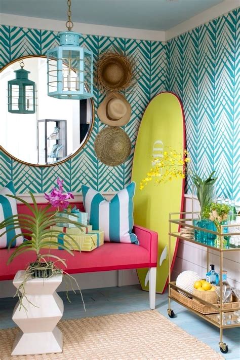 50 Beautiful Summer Apartment Decor Ideas And Makeover (19) | Tropical ...