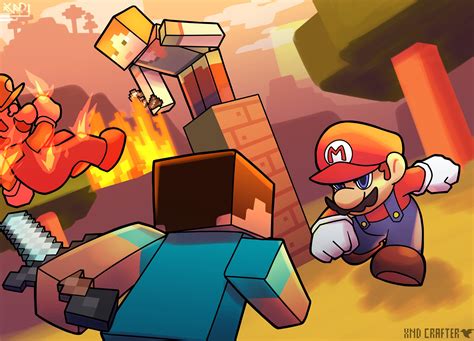 SSBU x Minecraft fan art (Artist is me) : Minecraft