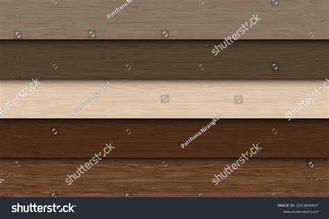 Realistic Wood Plank Colors Set Home Stock Vector (Royalty Free ...