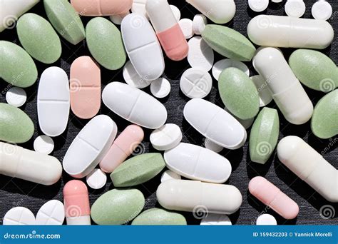 Close Up of Different Types of Pills. Stock Image - Image of medicament ...