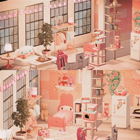 ACNH Pink Sanrio Themed Apartment 🌿💕