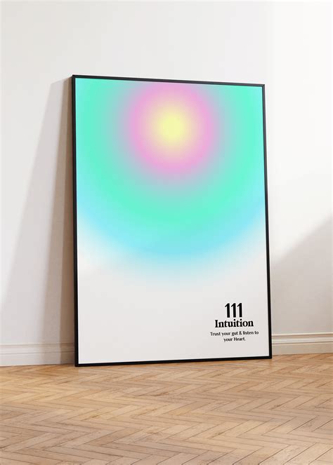 111 Angel Number Wall Art, Aura Poster, Law of Attraction Print, Aesthetic Room Decor, Spiritual ...