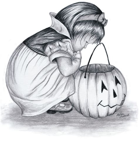 Halloween Drawings at PaintingValley.com | Explore collection of Halloween Drawings