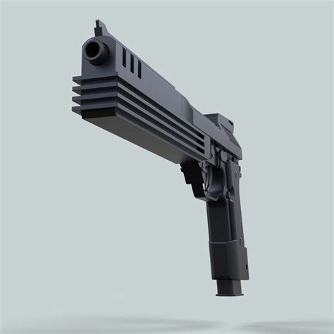 Auto-9 gun from RoboCop | CGTrader