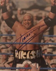 RIKISHI SIGNED 8X10 PHOTO WWE WWF WCW HOF HALL OF FAME | eBay