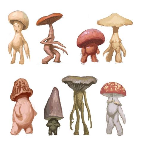 Mushroom Creatures | Champignon dessin, Art de champignons, Art mignon