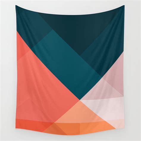 Geometric 1708 Wall Tapestry by The Old Art Studio | Society6