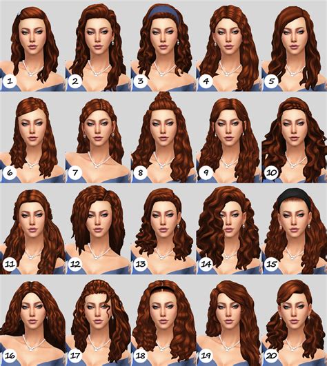 Sims 4 Maxis Match Curly Hair Male