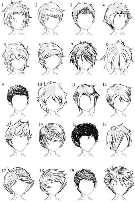 20 More Male Hairstyles by LazyCatSleepsDaily on DeviantArt | Anime boy hair, Anime hairstyles ...