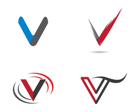 Letter v logo design set 1225986 Vector Art at Vecteezy