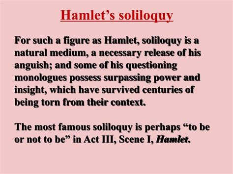 PPT - Hamlet’s soliloquy PowerPoint Presentation, free download - ID:1113685